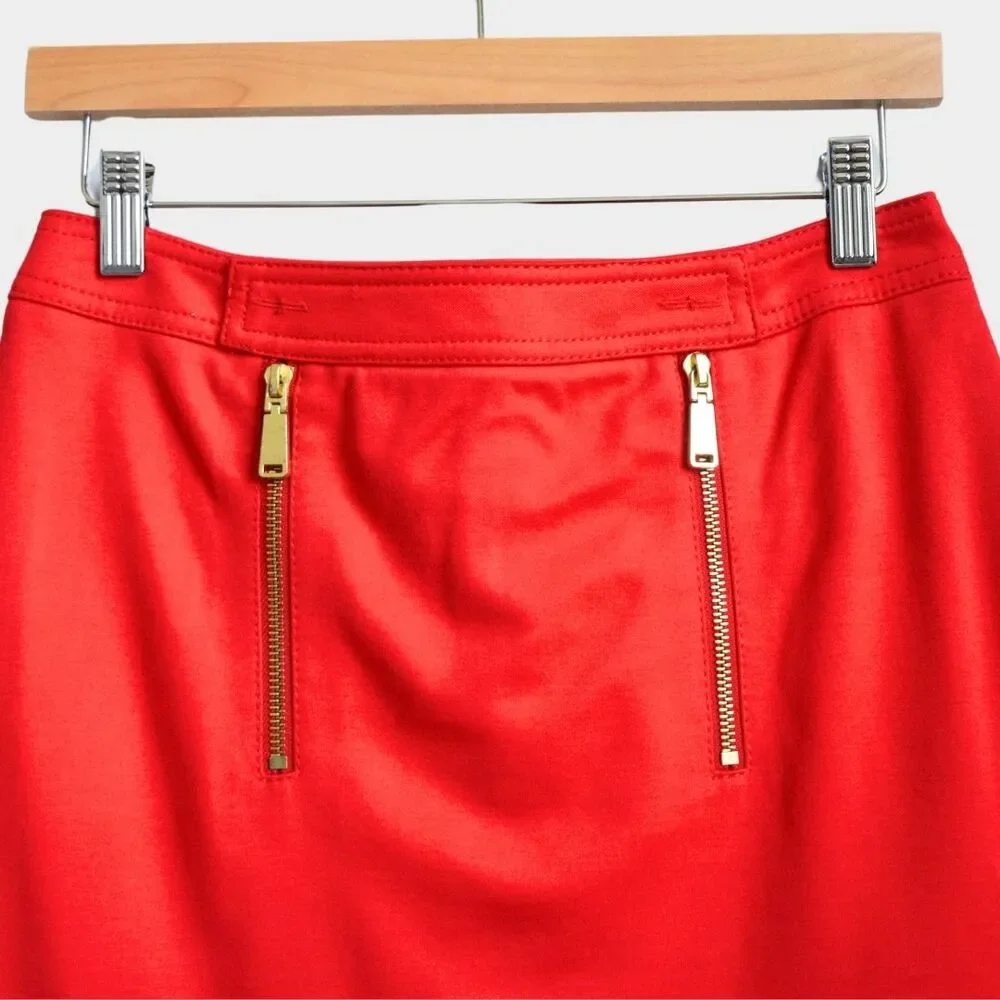 EXPRESS A-Line Mini Skirt Red Size 4
